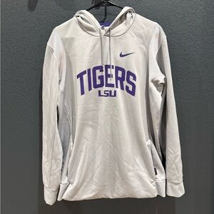 Nike Light Grey LSU Hoodie